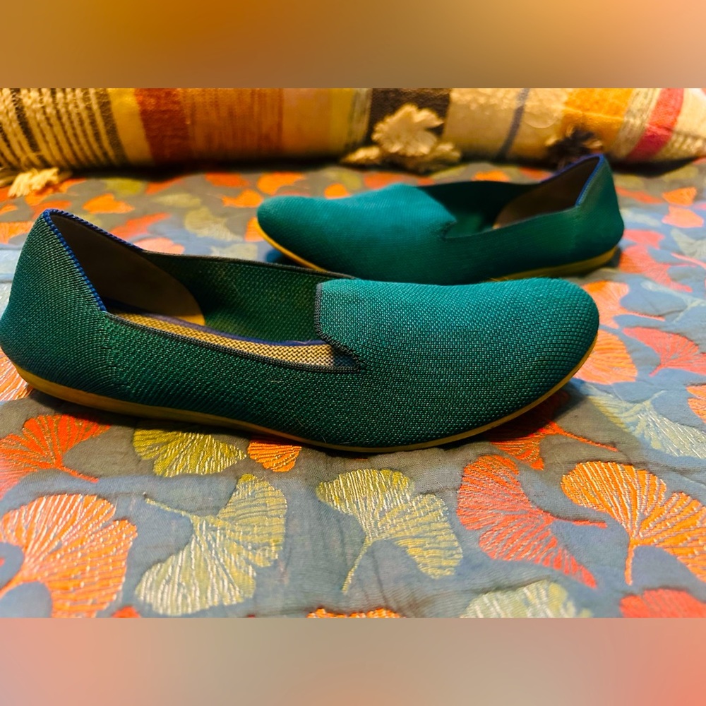 Rothy’s 8.5 women slides green/lime green